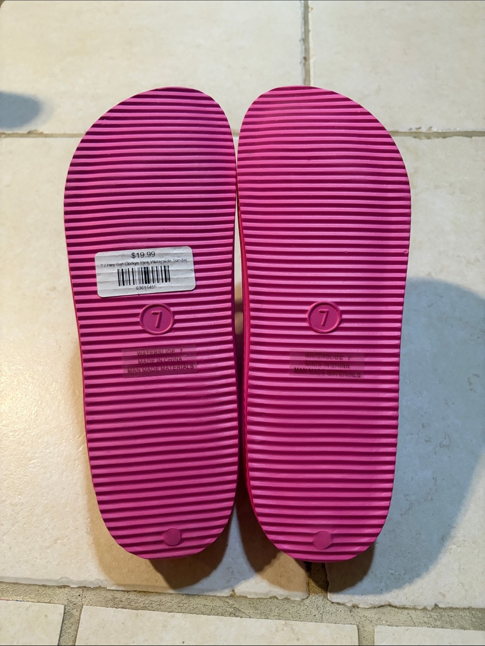 Hey Girl by Corkys Pink Waterslide Sandals - Picture 5 of 5